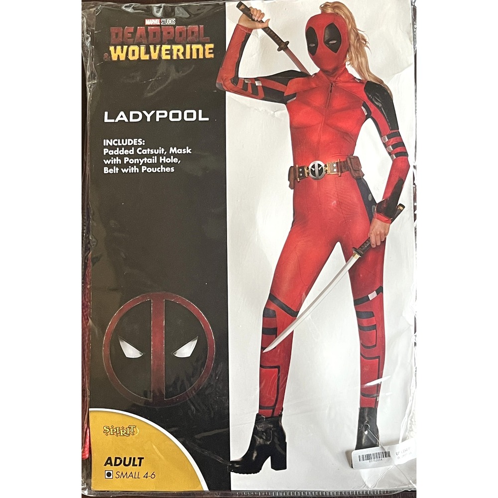 Spirit Marvel Womens S LadyPool Deadpool Wolverine Costume 01752054 Cosplay